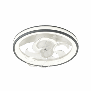 Ventilador de Techo con Luminario LED de  110 V CA 50/60 Hz /  88 W /4500 Lm / 6500 – 4 000 – 2 700 K /3 Tonos de Luz / 500 mm / 6 Velocidades / Dimeable /Color Blanco y Gris.