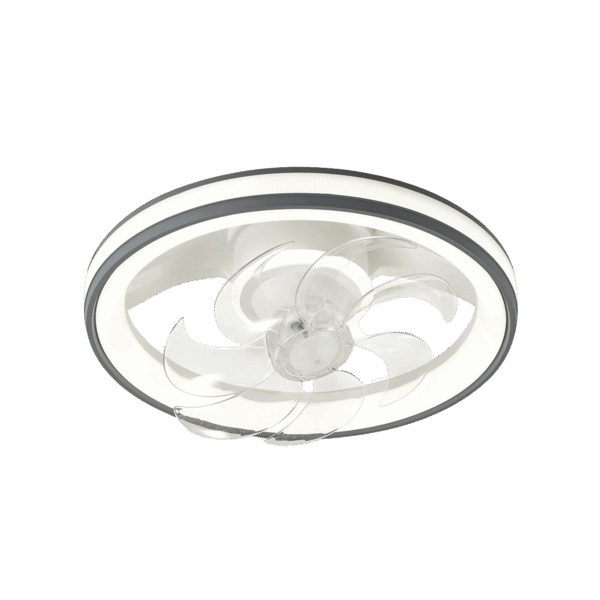 Ventilador de Techo con Luminario LED de  110 V CA 50/60 Hz /  88 W /4500 Lm / 6500 - 4 000 - 2 700 K /3 Tonos de Luz / 500 mm / 6 Velocidades / Dimeable /Color Blanco y Gris.