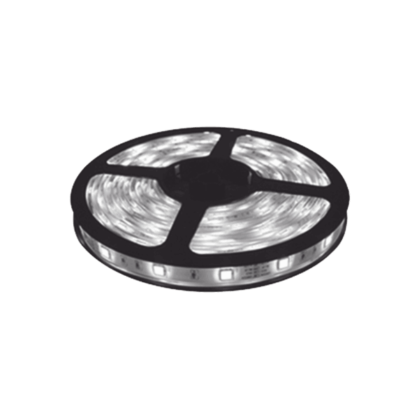Tira Led de 5 m / Color Blanco / Uso Exterior / Potencia 22 W / 900 lm/ 12 V CD / IP 65.
