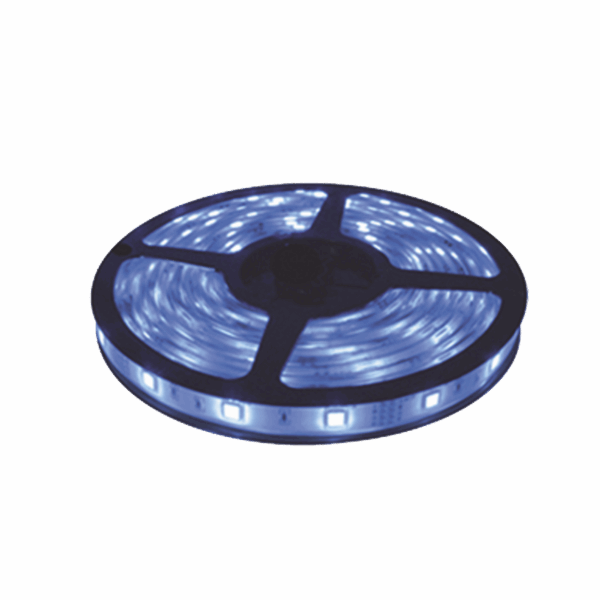 Tira Led de 5 m / Color Azul / Uso Interior / Potencia 22 W / 900 lm/ 12 V CD / IP 20.