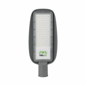 Luminaria LED  de 100 W / 100 – 265 V CA~50/60 Hz / Fotocelda  / Color Blanco/ Dimensiones 200 x 465 x 78 mm / Ángulo de Luz 135°.