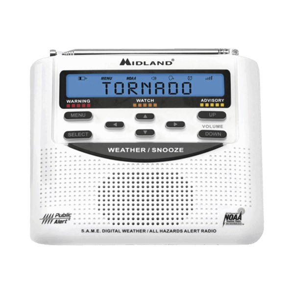 Radio receptor del Sistema de Alerta Sísmica Mexicano y meteorológico NOAA, vía radio en VHF y mediante códigos EAS-SAME