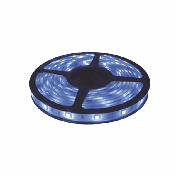Tira Led de 5 m / Color Azul / Uso Exterior / Potencia 15 W / 420 lm/ 12 V CD / IP 65.