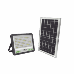 Reflector con Panel Solar 100 W /  Batería 3.2  V CD / T.C.C. 6 500 K / IP66.
