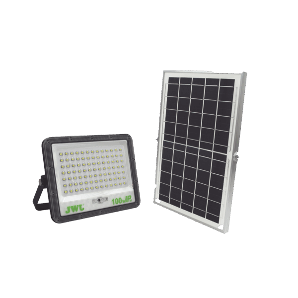 Reflector con Panel Solar 100 W /  Batería 3.2  V CD / T.C.C. 6 500 K / IP66.