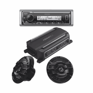 Kit de estéreo con Bluetooth KMR-M332BT | Amplificador KAC-M...