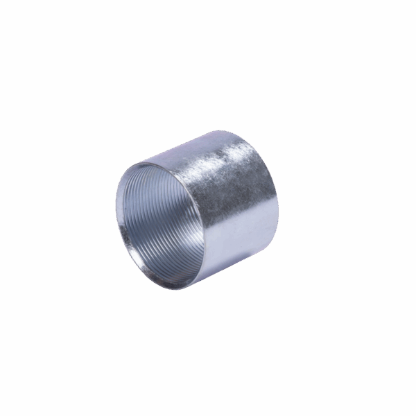 Cople 3/4" (19mm) con rosca galvanizado etiqueta amarilla