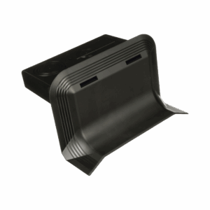 Accesorio de Conexión a Pared, Para Uso con Canaleta de Piso AFR4BCBL6, Material PVC Rígido, Color Negro