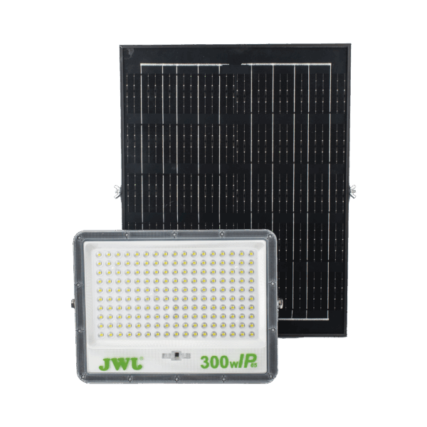 Reflector con Panel Solar 300 W /  Batería 3.2  V CD / T.C.C. 6 500 K / IP66.