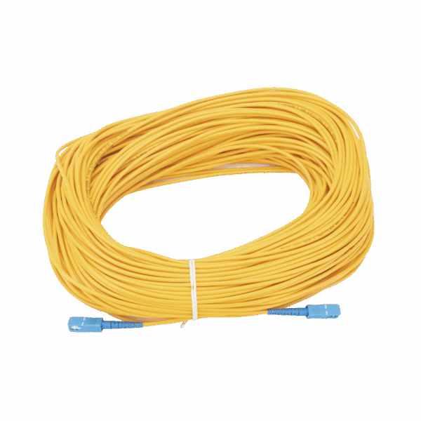 Jumper de Fibra Óptica Monomodo SC/UPC-SC/UPC Simplex de 80 metros,  3mm