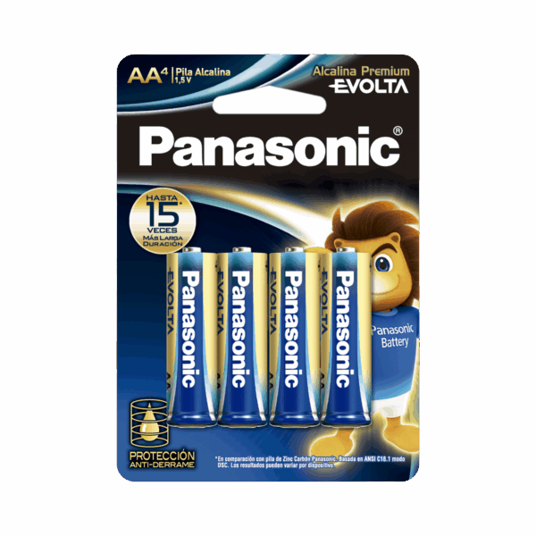 Batería Alcalina AA 1.5V EVOLTA / No recargable / Paquete 4 baterias