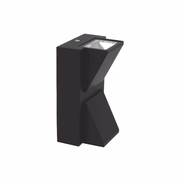 Lámpara Arbotante 6 W 330 lm / Dimensiones 141 x 80 mm / 85 - 265 Vca~ 50/60Hz / Luz Cálida 2 700 K / Uso en exterior IP 54.