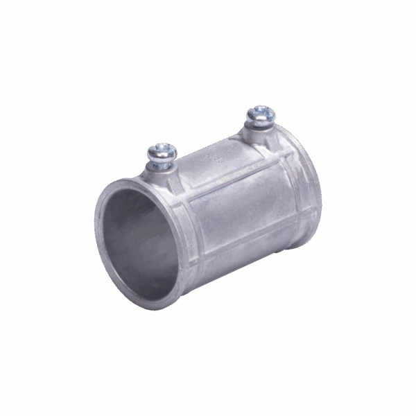 Cople 3/4" (19mm) Pared Delgada Con Tornillo (Tipo Americano) Galvanizado, Etiqueta Verde.