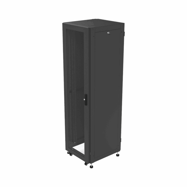 Gabinete para Telecomunicaciones Rack Estándar de 19", 42UR, 600 mm Ancho x 600 mm Profundidad. Fabricado en Acero, Se envía el Gabinete Armado.