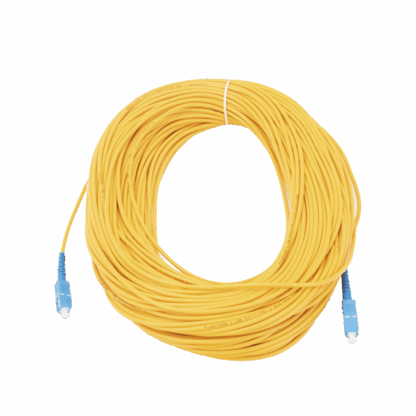 Jumper de Fibra Óptica Monomodo SC/UPC-SC/UPC Simplex de 60 metros,  3mm