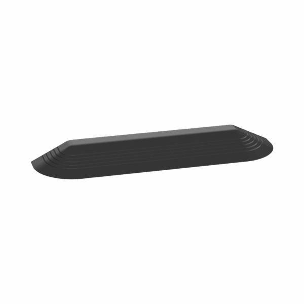Tapa Final Para Canaleta de Piso AFR4BCBL6, Material PVC Rígido, Color Negro