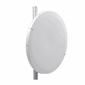 Antena Direccional de Alto Rendimiento/ Parábola profunda para mayor aislamiento al ruido / 29 dBi / 4.9 – 6.4 GHz / Conector de guía de onda para radios B5x y C5x / Fácil Montaje y Soporte de acero inoxidable / Radomo Incluido