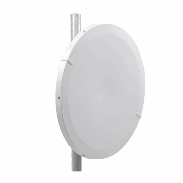 Antena Direccional de Alto Rendimiento/ Parábola profunda para mayor aislamiento al ruido / 29 dBi / 4.9 - 6.4 GHz / Conector de guía de onda para radios B5x y C5x / Fácil Montaje y Soporte de acero inoxidable / Radomo Incluido
