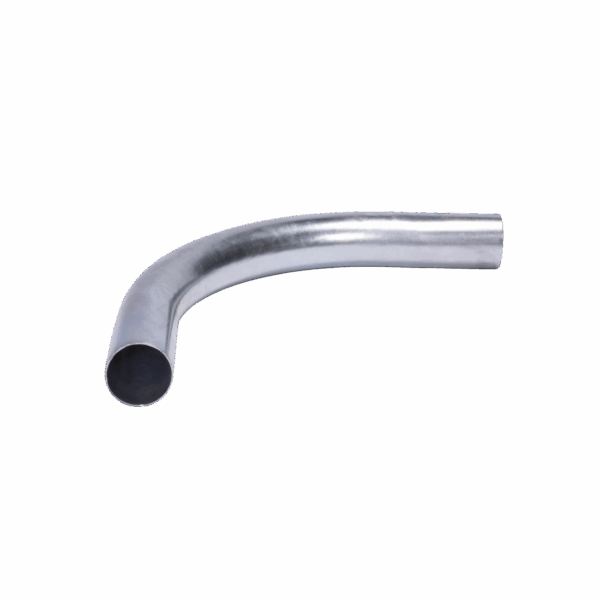 Curva/Codo de 90° de 2" (52mm) pared delgada galvanizado etiqueta verde
