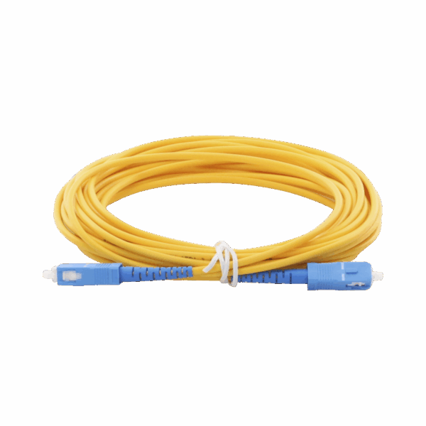 Jumper de Fibra Óptica Monomodo SC/UPC-SC/UPC Simplex de 6 metro, 3mm