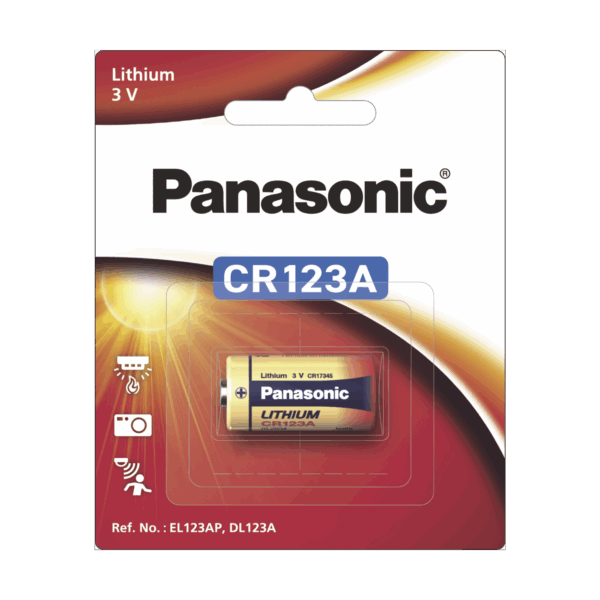 Batería de litio PANASONIC / 3 Vcc /1,550 mAh / Aplicación en transmisores de alarma inalámbricos/ Con empaque