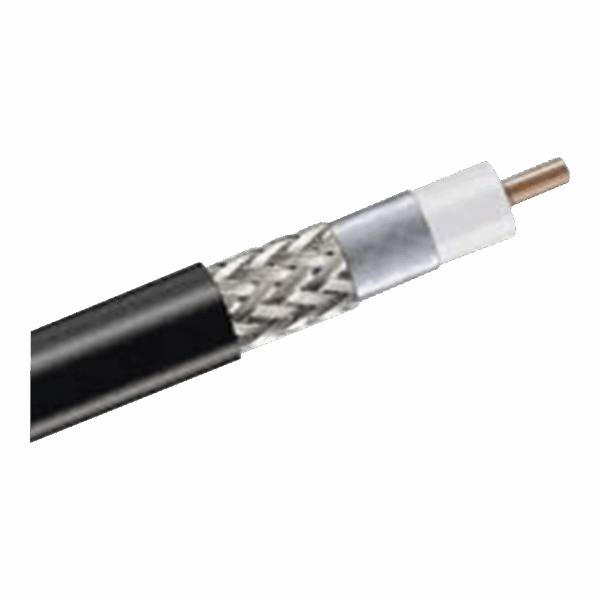 Carrete de 305m de Cable Coaxial Tipo RG-8 50 Ohms C/Conductor de Aluminio recubierto de Cobre Estañado y Malla D/ de Aluminio recubierto Cobre Estañado
