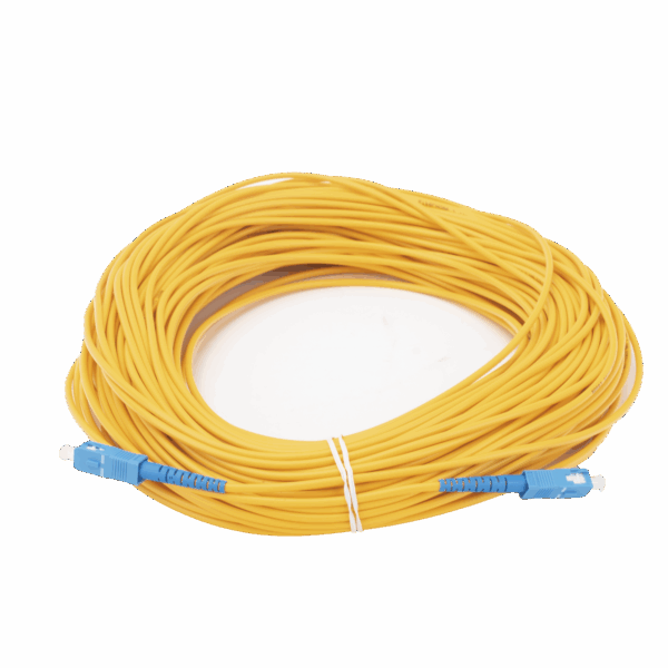 Jumper de Fibra Óptica Monomodo SC/UPC-SC/UPC Simplex de 50 metros,  3mm