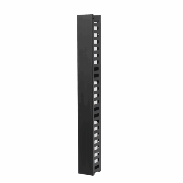 Organizador de Cable Vertical de 24 Unidades Rack Sencillo, Compatible con Racks Serie EIRL y EIQR