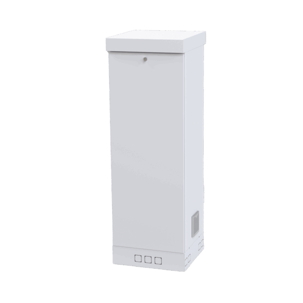 Gabinete para Piso, Capacidad, 31 Unidades de Rack, Doble puerta y Postes frontales e intermedios ajustables, Color Blanco, Se envía el Gabinete Armado.