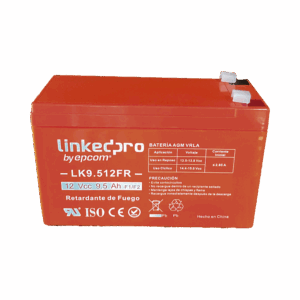 Batería 12 V / 9.5 Ah / UL / Tecnología AGM-VRLA / Vida útil promedio de 5 años / Retardante a la Flama /  Uso en equipo electrónico, Alarmas de Intrusión / Incendio/ Control de acceso / Video Vigilancia / Termina