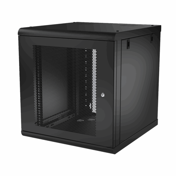 Gabinete de Pared 12U de 635 mm de Profundidad, Rack de 19'' en Acero Reforzado: Compacto y Resistente para Soluciones Profesionales