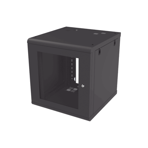 Gabinete de Pared 12U de 635 mm de Profundidad, Rack de 19'' en Acero Reforzado: Compacto y Resistente para Soluciones Profesionales