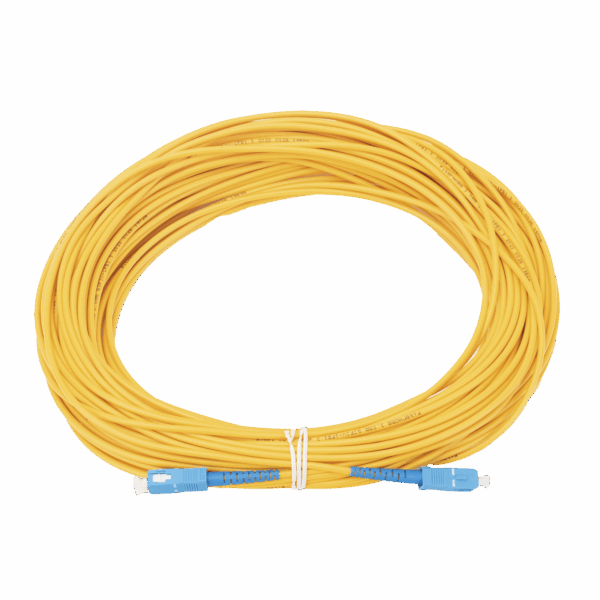 Jumper de Fibra Óptica Monomodo SC/UPC-SC/UPC Simplex de 30 metros,  3mm