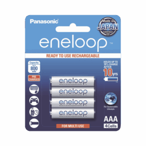 Batería Recargable AAA 1.2V ENELOOP / Ni-HM / Paquete de 4 Baterías