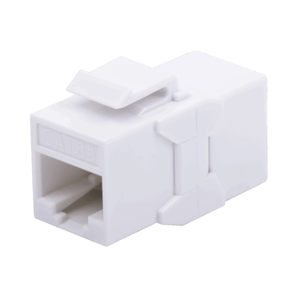 Acoplador UTP Cat6A hembra RJ45 a RJ45 hembra Color Blanco