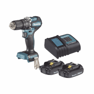 Rotomartillo/Taladro Inalámbrico SIN CARBONES, Broquero de 1/2″, 1,700 RPM, 18V, Torque: 42 N.m C/2 Bat. (1.5Ah) y Cargador.