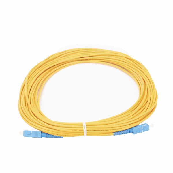 Jumper de Fibra Óptica Monomodo SC/UPC-SC/UPC Simplex de 20 metros,  3mm