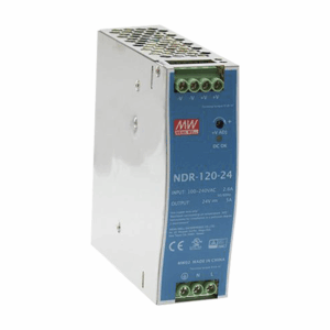 Fuente de poder industrial de 120 W, salida 24 Vcc, entrada ...