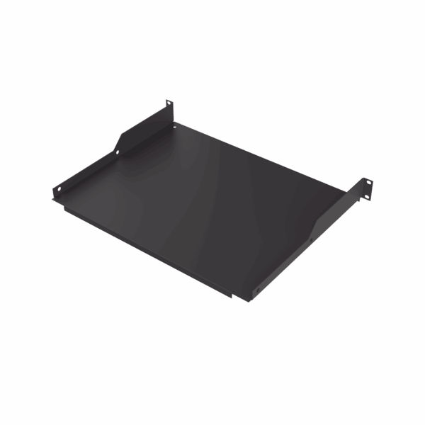 Charola para Soportar Equipos en Rack de 19 in, Profundidad de 34 cm, Color Negro, 1U