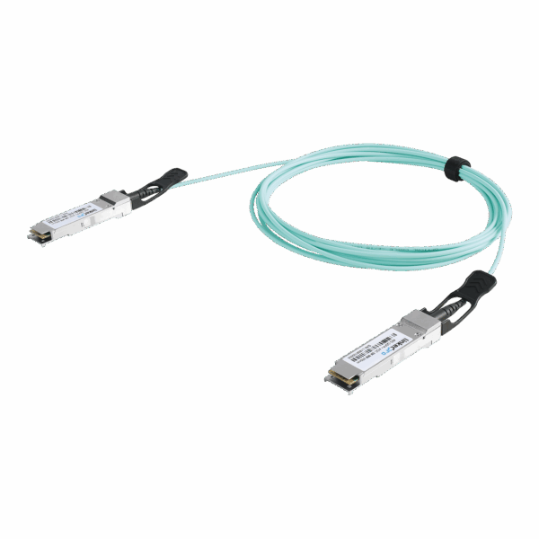 Cable AOC QSFP+ de 40 Gbps a 40 Gbps / Cable de fibra óptica Activo / Longitud: 2 metros
