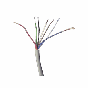 Bobina de Cable 305 Metros: 6 x 22 AWG, Color Blanco, CMR, Para Sistemas de Seguridad y Alarmas