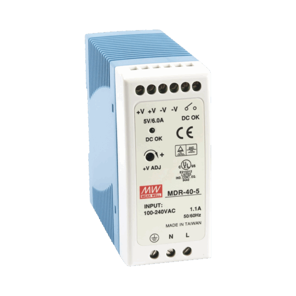 Fuente de poder Industrial Riel Din 5Vcc, 40W