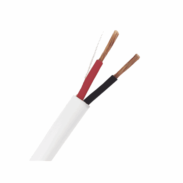 Bobina de Cable 305 Metros: 2 x 16 AWG, Color Blanco, CMR, Para Sistemas de Seguridad y Alarmas