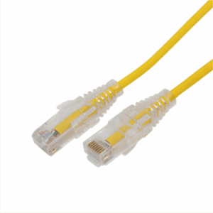 Cable de Parcheo Slim UTP Cat6A – 2 m Amarillo, Diámet...