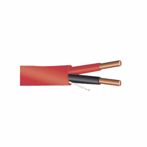 Alambre de Alarma contra Incendios – Bobina de 305 Metros: 2 x 14 AWG, Rojo, Tipo FPLR, (UL) FT4, Ideal para Sistemas de Detección y Evacuación de Incendios