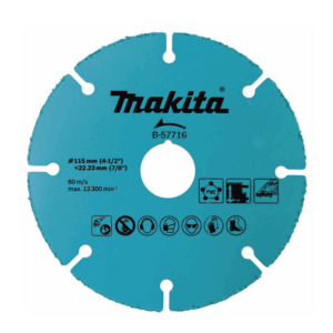 Disco de carburo de tugsteno 4 1/2″ multi-material para esmeriladora, Ideal para Yeso y Epóxicos.