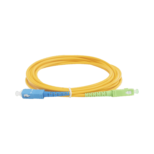 Jumper de Fibra Óptica Monomodo SC/APC-SC/UPC Simplex de 3 metro, 3mm