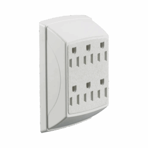 Multicontacto Dúplex con 6 Salidas/ 15 A 125 V CA/ 2 Polos 3 Hilos / Color Blanco.