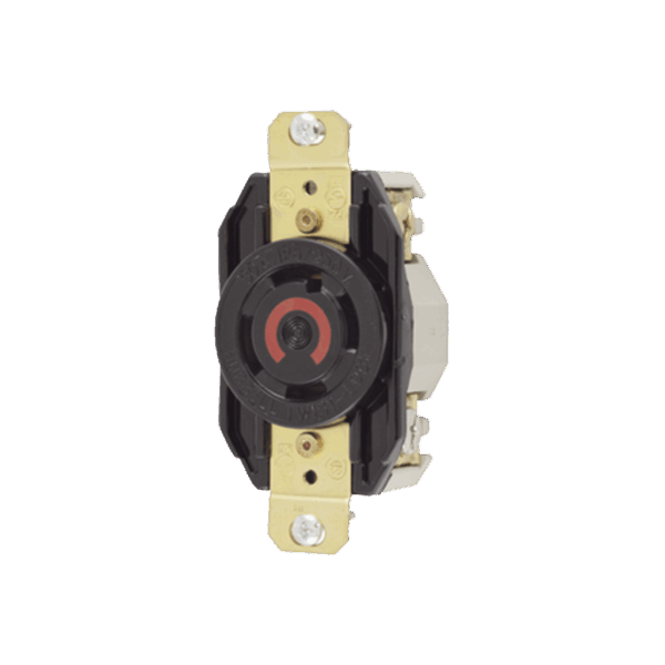 Receptáculo con Bloqueo de Media Vuelta Industrial 30 a 125/250 V CA / 3 Polos 4 Hilos / Nema L14-30R.
