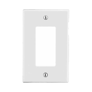 Tapa para Contacto Rectangular Color Blanco.